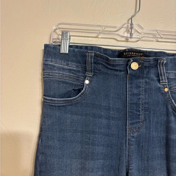 Liverpool Dark Blue Ankle Jeans - Picture 7 of 9